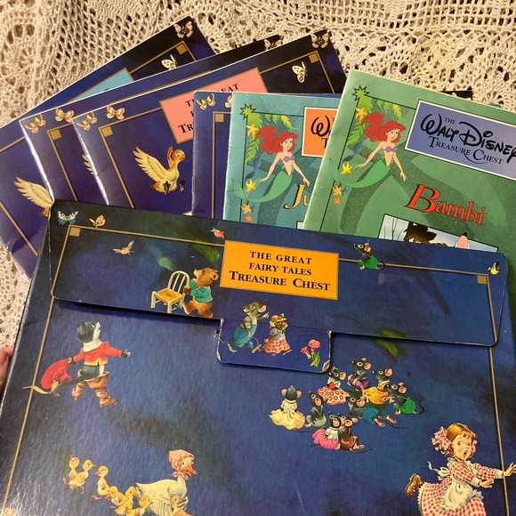 Other - The Great Fairy Tales Treasure Chest - 6 Books - Vintage - Large Print